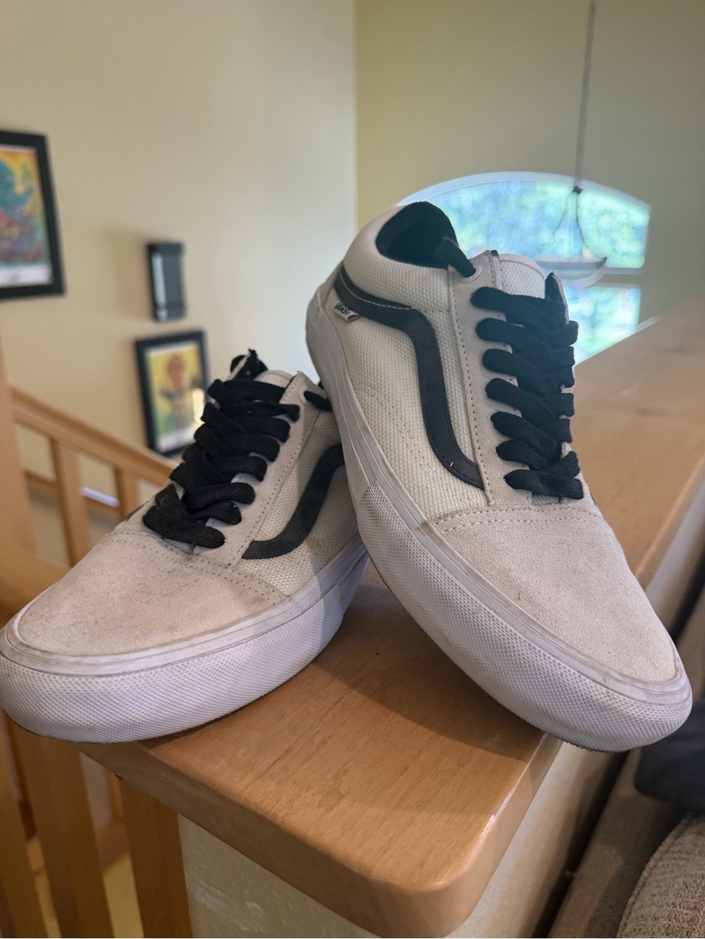 Vans Low-Top Sneakers in White and Black